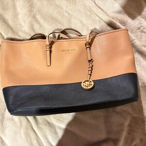 Michael Kors Tan and Black Women's Bag